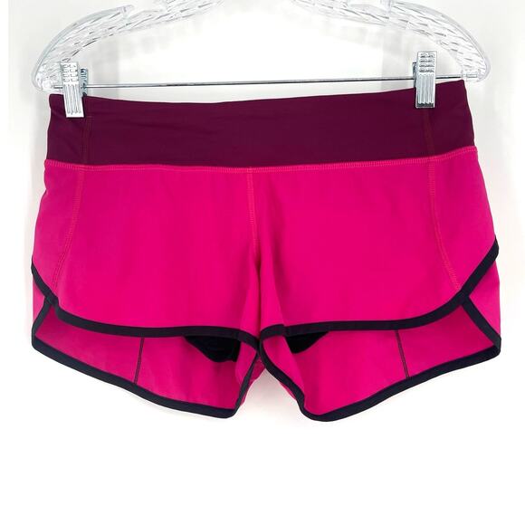 Lululemon Speed Short 3" Hot Pink Size 6 - Picture 1 of 7